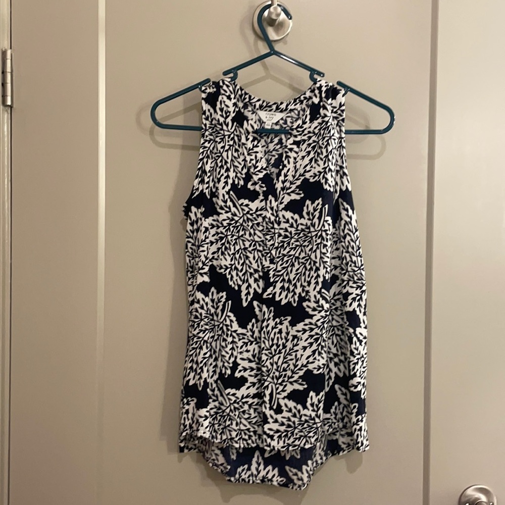 Crown & Ivy Petite Small Shell Blouse